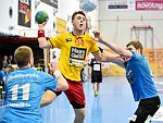 12.03.2016,  Krems,  Handball,  Handball Liga Austria,  HLA, OPO,  UHK Krems,  Union Leoben,<br>PETREIKIS Benas, NEUHOLD Christoph,  SCHWARZ Andreas<br><br><br>Copyright DIENER / Zierlinger <br>Marktgasse 3-7 / 4 / 5 / 21<br>A-1090 Wien<br>Telefax +43 1 955 32 35<br>Mobil +43 676 629 98 51<br>BA-CA<br>Bank Nr. 12000<br>Account Nr. 00712 223 783<br>e-mail: agentur@diener.at<br>Datenbank: www.diener.at