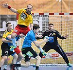 12.03.2016,  Krems,  Handball,  Handball Liga Austria,  HLA, OPO,  UHK Krems,  Union Leoben,<br>SIMEK Marko, SCHWARZ Andreas, SURAC Domagoj, MUSEL Gregory, SHEJBAL Mihal<br><br><br>Copyright DIENER / Zierlinger <br>Marktgasse 3-7 / 4 / 5 / 21<br>A-1090 Wien<br>Telefax +43 1 955 32 35<br>Mobil +43 676 629 98 51<br>BA-CA<br>Bank Nr. 12000<br>Account Nr. 00712 223 783<br>e-mail: agentur@diener.at<br>Datenbank: www.diener.at
