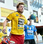 12.03.2016,  Krems,  Handball,  Handball Liga Austria,  HLA, OPO,  UHK Krems,  Union Leoben,<br>VISY Norbert, SPENDIER Sebastian Philipp<br><br><br>Copyright DIENER / Zierlinger <br>Marktgasse 3-7 / 4 / 5 / 21<br>A-1090 Wien<br>Telefax +43 1 955 32 35<br>Mobil +43 676 629 98 51<br>BA-CA<br>Bank Nr. 12000<br>Account Nr. 00712 223 783<br>e-mail: agentur@diener.at<br>Datenbank: www.diener.at