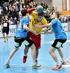 12.03.2016,  Krems,  Handball,  Handball Liga Austria,  HLA, OPO,  UHK Krems,  Union Leoben,<br>SABAZGIRAEV Hasbulat, HASECIC Kenan, SCHWARZ Andreas<br><br><br>Copyright DIENER / Zierlinger <br>Marktgasse 3-7 / 4 / 5 / 21<br>A-1090 Wien<br>Telefax +43 1 955 32 35<br>Mobil +43 676 629 98 51<br>BA-CA<br>Bank Nr. 12000<br>Account Nr. 00712 223 783<br>e-mail: agentur@diener.at<br>Datenbank: www.diener.at