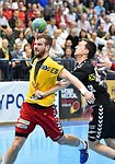 17.04.2016, Krems, Handball, Handball Liga Austria, HLA, OPO, UHK Krems, WAT Margareten,<br>FEICHTINGER Sebastian, WOESS Richard<br><br><br><br>Copyright DIENER / Zierlinger<br>Marktgasse 3-7 / 4 / 5 / 21<br>A-1090 Wien<br>Telefax +43 1 955 32 35<br>Mobil +43 676 629 98 51<br>BA-CA<br>Bank Nr. 12000<br>Account Nr. 00712 223 783<br>e-mail: agentur@diener.at<br>Datenbank: www.diener.at