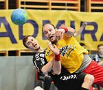 17.04.2016, Krems, Handball, Handball Liga Austria, HLA, OPO, UHK Krems, WAT Margareten,<br>NIKOLIC Mathias, MITKOV Vlatko<br><br><br><br>Copyright DIENER / Zierlinger<br>Marktgasse 3-7 / 4 / 5 / 21<br>A-1090 Wien<br>Telefax +43 1 955 32 35<br>Mobil +43 676 629 98 51<br>BA-CA<br>Bank Nr. 12000<br>Account Nr. 00712 223 783<br>e-mail: agentur@diener.at<br>Datenbank: www.diener.at