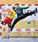 17.04.2016, Krems, Handball, Handball Liga Austria, HLA, OPO, UHK Krems, WAT Margareten,<br>VISY Norbert, PILIPOVIC Kristian<br><br><br><br>Copyright DIENER / Zierlinger<br>Marktgasse 3-7 / 4 / 5 / 21<br>A-1090 Wien<br>Telefax +43 1 955 32 35<br>Mobil +43 676 629 98 51<br>BA-CA<br>Bank Nr. 12000<br>Account Nr. 00712 223 783<br>e-mail: agentur@diener.at<br>Datenbank: www.diener.at