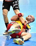 17.04.2016, Krems, Handball, Handball Liga Austria, HLA, OPO, UHK Krems, WAT Margareten,<br>KOLAR Markus, SURAC Domagoj<br><br><br><br>Copyright DIENER / Zierlinger<br>Marktgasse 3-7 / 4 / 5 / 21<br>A-1090 Wien<br>Telefax +43 1 955 32 35<br>Mobil +43 676 629 98 51<br>BA-CA<br>Bank Nr. 12000<br>Account Nr. 00712 223 783<br>e-mail: agentur@diener.at<br>Datenbank: www.diener.at