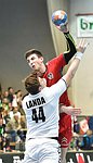 07.04.2016, Krems, Handball, Laenderspiel, Maenner,  Nationalteam, Testspiel, Oesterreich, Tschechien<br>LANDA Jan, HERMANN Maximilian<br><br><br>Copyright DIENER / Zierlinger<br>Marktgasse 3-7 / 4 / 5 / 21<br>A-1090 Wien<br>Telefax +43 1 955 32 35<br>Mobil +43 676 629 98 51<br>BA-CA<br>Bank Nr. 12000<br>Account Nr. 00712 223 783<br>e-mail: agentur@diener.at<br>Datenbank: www.diener.at