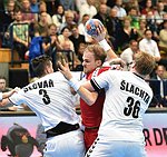 07.04.2016, Krems, Handball, Laenderspiel, Maenner,  Nationalteam, Testspiel, Oesterreich, Tschechien<br>BECVAR Roman, ZEINER Gerald, SLACHTA Petr<br><br><br>Copyright DIENER / Zierlinger<br>Marktgasse 3-7 / 4 / 5 / 21<br>A-1090 Wien<br>Telefax +43 1 955 32 35<br>Mobil +43 676 629 98 51<br>BA-CA<br>Bank Nr. 12000<br>Account Nr. 00712 223 783<br>e-mail: agentur@diener.at<br>Datenbank: www.diener.at