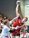 07.04.2016, Krems, Handball, Laenderspiel, Maenner,  Nationalteam, Testspiel, Oesterreich, Tschechien<br>PETROVSKY Leos, BILYK Nikola<br><br><br>Copyright DIENER / Zierlinger<br>Marktgasse 3-7 / 4 / 5 / 21<br>A-1090 Wien<br>Telefax +43 1 955 32 35<br>Mobil +43 676 629 98 51<br>BA-CA<br>Bank Nr. 12000<br>Account Nr. 00712 223 783<br>e-mail: agentur@diener.at<br>Datenbank: www.diener.at