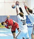 07.04.2016, Krems, Handball, Laenderspiel, Maenner,  Nationalteam, Testspiel, Oesterreich, Tschechien<br>BOZOVIC Janko, SLACHTA Petr<br><br><br>Copyright DIENER / Zierlinger<br>Marktgasse 3-7 / 4 / 5 / 21<br>A-1090 Wien<br>Telefax +43 1 955 32 35<br>Mobil +43 676 629 98 51<br>BA-CA<br>Bank Nr. 12000<br>Account Nr. 00712 223 783<br>e-mail: agentur@diener.at<br>Datenbank: www.diener.at