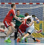 07.04.2016, Krems, Handball, Laenderspiel, Maenner,  Nationalteam, Testspiel, Oesterreich, Tschechien<br>KIRVELIAVICIUS Romas, PILIPOVIC Kristian, HERMANN Alexander, UZEK jJan<br><br><br>Copyright DIENER / Zierlinger<br>Marktgasse 3-7 / 4 / 5 / 21<br>A-1090 Wien<br>Telefax +43 1 955 32 35<br>Mobil +43 676 629 98 51<br>BA-CA<br>Bank Nr. 12000<br>Account Nr. 00712 223 783<br>e-mail: agentur@diener.at<br>Datenbank: www.diener.at