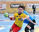 30.04.2016,  Krems,  Handball,  Handball Liga Austria,  HLA, U-20,  UHK Krems,  Union Leoben,<br><br><br><br>Copyright DIENER / Zierlinger <br>Marktgasse 3-7 / 4 / 5 / 21<br>A-1090 Wien<br>Telefax +43 1 955 32 35<br>Mobil +43 676 629 98 51<br>BA-CA<br>Bank Nr. 12000<br>Account Nr. 00712 223 783<br>e-mail: agentur@diener.at<br>Datenbank: www.diener.at