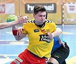 30.04.2016,  Krems,  Handball,  Handball Liga Austria,  HLA, U-20,  UHK Krems,  Union Leoben,<br><br><br><br>Copyright DIENER / Zierlinger <br>Marktgasse 3-7 / 4 / 5 / 21<br>A-1090 Wien<br>Telefax +43 1 955 32 35<br>Mobil +43 676 629 98 51<br>BA-CA<br>Bank Nr. 12000<br>Account Nr. 00712 223 783<br>e-mail: agentur@diener.at<br>Datenbank: www.diener.at