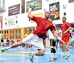 05.08.2015, Krems, Handball, Handball Liga Austria, <br>HLA, Vorbereitung, UHK Krems - SU St. Poelten,<br>SURAC Domagoj<br><br><br>Copyright DIENER / Zierlinger Karl<br>Marktgasse 3-7 / 4 / 5 / 21<br>A-1090 Wien<br>Telefax +43 1 955 32 35<br>Mobil +43 676 629 98 51<br>BA-CA<br>Bank Nr. 12000<br>Account Nr. 00712 223 783<br>e-mail: agentur@diener.at<br>Datenbank: www.diener.at