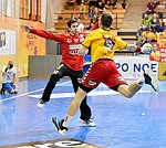 30.04.2016,  Krems,  Handball,  Handball Liga Austria,  HLA, VF,  UHK Krems,  Union Leoben,<br>MUSEL Gregory, NEUHOLD Christoph<br><br><br>Copyright DIENER / Zierlinger <br>Marktgasse 3-7 / 4 / 5 / 21<br>A-1090 Wien<br>Telefax +43 1 955 32 35<br>Mobil +43 676 629 98 51<br>BA-CA<br>Bank Nr. 12000<br>Account Nr. 00712 223 783<br>e-mail: agentur@diener.at<br>Datenbank: www.diener.at