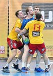 30.04.2016,  Krems,  Handball,  Handball Liga Austria,  HLA, VF,  UHK Krems,  Union Leoben,<br>NEUHOLD Christoph, TZRUCHANOVICIUS Jonas, FEICHTINGER Sebastian, WALZER Guenther<br><br><br>Copyright DIENER / Zierlinger <br>Marktgasse 3-7 / 4 / 5 / 21<br>A-1090 Wien<br>Telefax +43 1 955 32 35<br>Mobil +43 676 629 98 51<br>BA-CA<br>Bank Nr. 12000<br>Account Nr. 00712 223 783<br>e-mail: agentur@diener.at<br>Datenbank: www.diener.at