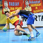16.09.2016, Krems, Handball, Handball Liga Austria, HLA, GD, UHK Krems, HC Bruck,<br>TOMANN Aron, PLASSNIG Luca<br><br><br>Copyright / www. sportfotos. at<br>Missongasse 21<br>A - 3500 Krems<br>zierlinger@sportfotos.at<br>www.sportfotos.at<br>Kremser Bank <br>BIC SPKDAT21XXX<br>IBAN AT392022800704000918<br>