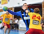 16.09.2016, Krems, Handball, Handball Liga Austria, HLA, GD, UHK Krems, HC Bruck,<br>GASPEROV Deni, VISY Norbert<br><br><br>Copyright / www. sportfotos. at<br>Missongasse 21<br>A - 3500 Krems<br>zierlinger@sportfotos.at<br>www.sportfotos.at<br>Kremser Bank <br>BIC SPKDAT21XXX<br>IBAN AT392022800704000918<br>
