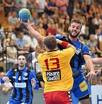 16.09.2016, Krems, Handball, Handball Liga Austria, HLA, GD, UHK Krems, HC Bruck,<br>GASPEROV Deni, WALZER Guenther, SIMIC Rok<br><br><br>Copyright / www. sportfotos. at<br>Missongasse 21<br>A - 3500 Krems<br>zierlinger@sportfotos.at<br>www.sportfotos.at<br>Kremser Bank <br>BIC SPKDAT21XXX<br>IBAN AT392022800704000918<br>