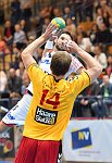 04.10.2016, Krems, Handball, Handball Liga Austria, HLA, GD, UHK Krems, HC Hard,<br>VISY Norbert, SCHMID Dominik<br><br><br>Copyright / www. sportfotos. at<br>Missongasse 21<br>A - 3500 Krems<br>zierlinger@sportfotos.at<br>www.sportfotos.at<br>Kremser Bank <br>BIC SPKDAT21XXX<br>IBAN AT392022800704000918