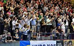 15.10.2016, Krems, Handball, Handball Liga Austria, HLA, GD, UHK Krems,  HT Schwaz,<br>Kremser Jubelstimmung<br><br><br>Copyright / www. sportfotos. at<br>Missongasse 21<br>A - 3500 Krems<br>zierlinger@sportfotos.at<br>www.sportfotos.at<br>Kremser Bank <br>BIC SPKDAT21XXX<br>IBAN AT392022800704000918