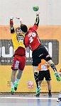 15.10.2016, Krems, Handball, Handball Liga Austria, HLA, GD, UHK Krems,  HT Schwaz,<br>FEICHTINGER Sebastian, DJUKIC Damir<br><br><br>Copyright / www. sportfotos. at<br>Missongasse 21<br>A - 3500 Krems<br>zierlinger@sportfotos.at<br>www.sportfotos.at<br>Kremser Bank <br>BIC SPKDAT21XXX<br>IBAN AT392022800704000918