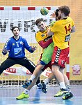 16.12.2016, Krems, Handball, Handball Liga Austria, HLA, GD, UHK Krems, SG Westwien<br>MUSEL Gregory, HASECIC Kenan, FEUCHTMANN Erwin, POSCH Fabian<br><br><br>Copyright / www. sportfotos. at<br>Missongasse 21<br>A - 3500 Krems<br>zierlinger@sportfotos.at<br>www.sportfotos.at<br>Kremser Bank <br>BIC SPKDAT21XXX<br>IBAN AT392022800704000918<br>