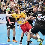 18.11.2016, Krems, Handball, Handball Liga Austria, HLA, GD, UHK Krems, WAT Margareten,<br>ALJETIC NikolaPOSCH Fabian, SEIDL Thomas, ZIURA Vytautas<br><br><br>Copyright / www. sportfotos. at<br>Missongasse 21<br>A - 3500 Krems<br>zierlinger@sportfotos.at<br>www.sportfotos.at<br>Kremser Bank <br>BIC SPKDAT21XXX<br>IBAN AT392022800704000918<br>