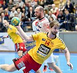 07.04.2017, Krems, Handball, Handball Liga Austria, HLA, OPO, UHK Krems, HC Hard,<br>ZIVKOVIC Boris, FEICHTINGER Sebastian<br>SURAC Domagoj, POSCH Fabian<br><br><br>Copyright DIENER / Zierlinger Karl<br>Marktgasse 3-7 / 4 / 5 / 21<br>A-1090 Wien<br>Telefax +43 1 955 32 35<br>Mobil +43 676 629 98 51<br>BA-CA<br>Bank Nr. 12000<br>Account Nr. 00712 223 783<br>e-mail: agentur@diener.at<br>Datenbank: www.diener.at