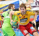 11.02.2017, Krems, Handball, Handball Liga Austria, HLA, OPO, UHK Krems, SG Westwien<br>FUEHRER Matthias, POSCH Fabian<br><br><br>Copyright / www. sportfotos. at<br>Missongasse 21<br>A - 3500 Krems<br>zierlinger@sportfotos.at<br>www.sportfotos.at<br>Kremser Bank <br>BIC SPKDAT21XXX<br>IBAN AT392022800704000918<br>