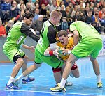 11.02.2017, Krems, Handball, Handball Liga Austria, HLA, OPO, UHK Krems, SG Westwien<br>FEUCHTMANN Erwin, JELINEK Wilhelm, WALZER Guenther, HAJDU Gabor<br><br><br>Copyright / www. sportfotos. at<br>Missongasse 21<br>A - 3500 Krems<br>zierlinger@sportfotos.at<br>www.sportfotos.at<br>Kremser Bank <br>BIC SPKDAT21XXX<br>IBAN AT392022800704000918<br>