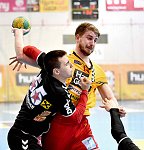 25.02.2017, Krems, Handball, Handball Liga Austria, HLA, OPO, UHK Krems, WAT Margareten,<br>MARTINOVIC Marin, POSCH Fabian<br><br><br><br>Copyright DIENER / Zierlinger Karl<br>Marktgasse 3-7 / 4 / 5 / 21<br>A-1090 Wien<br>Telefax +43 1 955 32 35<br>Mobil +43 676 629 98 51<br>BA-CA<br>Bank Nr. 12000<br>Account Nr. 00712 223 783<br>e-mail: agentur@diener.at<br>Datenbank: www.diener.at