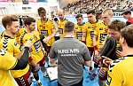 12.05.2018, Krems, Handball, Handball Liga Austria, HLA, 2.HF, UHK Krems, WAT Margareten,<br>Timeout Krems<br><br><br>Copyright / www. sportfotos. at<br>Missongasse 21<br>A - 3500 Krems<br>zierlinger@sportfotos.at<br>www.sportfotos.at<br>Kremser Bank <br>BIC SPKDAT21XXX<br>IBAN AT392022800704000918<br>