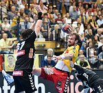 12.05.2018, Krems, Handball, Handball Liga Austria, HLA, 2.HF, UHK Krems, WAT Margareten,<br>JONAS Herbert, FEICHTINGER Sebastian<br><br><br>Copyright / www. sportfotos. at<br>Missongasse 21<br>A - 3500 Krems<br>zierlinger@sportfotos.at<br>www.sportfotos.at<br>Kremser Bank <br>BIC SPKDAT21XXX<br>IBAN AT392022800704000918<br>