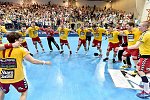 05.05.2018, Krems, Handball, Handball Liga Austria, HLA, 3.VF, UHK Krems,  HT Schwaz,<br>Siegesjubel Krems<br><br><br>Copyright / www. sportfotos. at<br>Missongasse 21<br>A - 3500 Krems<br>zierlinger@sportfotos.at<br>www.sportfotos.at<br>Kremser Bank <br>BIC SPKDAT21XXX<br>IBAN AT392022800704000918
