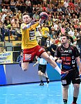 05.05.2018, Krems, Handball, Handball Liga Austria, HLA, 3.VF, UHK Krems,  HT Schwaz,<br>SCHAFLER Leonard, LOCHNER Dario<br><br><br>Copyright / www. sportfotos. at<br>Missongasse 21<br>A - 3500 Krems<br>zierlinger@sportfotos.at<br>www.sportfotos.at<br>Kremser Bank <br>BIC SPKDAT21XXX<br>IBAN AT392022800704000918