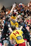 05.05.2018, Krems, Handball, Handball Liga Austria, HLA, 3.VF, UHK Krems,  HT Schwaz,<br>PYSHKIN ALexander, POSCH Fabian, FEICHTINGER Sebastian, KANDOLF Thomas<br><br><br>Copyright / www. sportfotos. at<br>Missongasse 21<br>A - 3500 Krems<br>zierlinger@sportfotos.at<br>www.sportfotos.at<br>Kremser Bank <br>BIC SPKDAT21XXX<br>IBAN AT392022800704000918