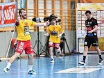 05.05.2018, Krems, Handball, Handball Liga Austria, HLA, 3.VF, UHK Krems,  HT Schwaz,<br>FEICHTINGER Sebastian, SCHOPF Tobias, KANDOLF Thomas<br><br><br>Copyright / www. sportfotos. at<br>Missongasse 21<br>A - 3500 Krems<br>zierlinger@sportfotos.at<br>www.sportfotos.at<br>Kremser Bank <br>BIC SPKDAT21XXX<br>IBAN AT392022800704000918
