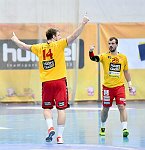 16.02.2018, Krems, Handball, Handball Liga Austria, HLA, Bonusrunde, UHK Krems, Bregenz,<br>POSCH Fabian, FEICHTINGER Sebastian<br><br><br>Copyright / www. sportfotos. at<br>Missongasse 21<br>A - 3500 Krems<br>zierlinger@sportfotos.at<br>www.sportfotos.at<br>Kremser Bank <br>BIC SPKDAT21XXX<br>IBAN AT392022800704000918<br>