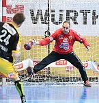 16.02.2018, Krems, Handball, Handball Liga Austria, HLA, Bonusrunde, UHK Krems, Bregenz,<br>CHYCHYKALO Roman, ANGELOV Petre<br><br><br>Copyright / www. sportfotos. at<br>Missongasse 21<br>A - 3500 Krems<br>zierlinger@sportfotos.at<br>www.sportfotos.at<br>Kremser Bank <br>BIC SPKDAT21XXX<br>IBAN AT392022800704000918<br>