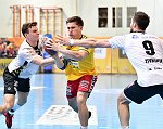 02.03.2018, Krems, Handball, Handball Liga Austria, HLA, BR, UHK Krems, HC Hard,<br>HERBURGER Lukas, JOCHMANN Jakob, ZIVKOVIC Boris<br><br><br>Copyright / www. sportfotos. at<br>Missongasse 21<br>A - 3500 Krems<br>zierlinger@sportfotos.at<br>www.sportfotos.at<br>Kremser Bank <br>BIC SPKDAT21XXX<br>IBAN AT392022800704000918