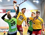 14.03.2018, Krems, Handball, Handball Liga Austria, HLA, BR, UHK Krems, SG Westwien<br>FRIMMEL Sebastian, JOCHMANN jakob, JELINEK Wilhelm, HASECIC Kenan<br><br><br>Copyright / www. sportfotos. at<br>Missongasse 21<br>A - 3500 Krems<br>zierlinger@sportfotos.at<br>www.sportfotos.at<br>Kremser Bank <br>BIC SPKDAT21XXX<br>IBAN AT392022800704000918<br>