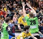 14.03.2018, Krems, Handball, Handball Liga Austria, HLA, BR, UHK Krems, SG Westwien<br>FRIMMEL Sebastian, MITKOV Vlatko, JELINEK Wilhelm<br><br><br>Copyright / www. sportfotos. at<br>Missongasse 21<br>A - 3500 Krems<br>zierlinger@sportfotos.at<br>www.sportfotos.at<br>Kremser Bank <br>BIC SPKDAT21XXX<br>IBAN AT392022800704000918<br>