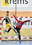 29.09.2017, Krems, Handball, Handball Liga Austria, HLA, GD, UHK Krems, Bregenz,<br>FRUEHSTUECK Lukas, MUSEL Gregory<br><br><br>Copyright / www. sportfotos. at<br>Missongasse 21<br>A - 3500 Krems<br>zierlinger@sportfotos.at<br>www.sportfotos.at<br>Kremser Bank <br>BIC SPKDAT21XXX<br>IBAN AT392022800704000918<br>