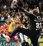 21.10.2017, Krems, Handball, Handball Liga Austria, HLA, GD, UHK Krems, HC Hard,<br>POSCH Fabian, DOKNIC Golub<br><br><br>Copyright / www. sportfotos. at<br>Missongasse 21<br>A - 3500 Krems<br>zierlinger@sportfotos.at<br>www.sportfotos.at<br>Kremser Bank <br>BIC SPKDAT21XXX<br>IBAN AT392022800704000918