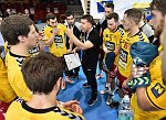 21.10.2017, Krems, Handball, Handball Liga Austria, HLA, GD, UHK Krems, HC Hard,<br>Timeout Krems<br><br><br>Copyright / www. sportfotos. at<br>Missongasse 21<br>A - 3500 Krems<br>zierlinger@sportfotos.at<br>www.sportfotos.at<br>Kremser Bank <br>BIC SPKDAT21XXX<br>IBAN AT392022800704000918