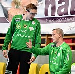08.09.2017, Krems, Handball, Handball Liga Austria, HLA, GD, UHK Krems, HC Linz,<br>BOKESCH Markus, MILAIJOVIC Nenad<br><br><br><br><br>Copyright / www. sportfotos. at<br>Missongasse 21<br>A - 3500 Krems<br>zierlinger@sportfotos.at<br>www.sportfotos.at<br>Kremser Bank <br>BIC SPKDAT21XXX<br>IBAN AT392022800704000918