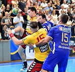 08.09.2017, Krems, Handball, Handball Liga Austria, HLA, GD, UHK Krems, HC Linz,<br>TOMANN Aron, HASECIC Kenan, KAINMUELLER Klemens, VUCKOVIC Gojko<br><br><br><br><br>Copyright / www. sportfotos. at<br>Missongasse 21<br>A - 3500 Krems<br>zierlinger@sportfotos.at<br>www.sportfotos.at<br>Kremser Bank <br>BIC SPKDAT21XXX<br>IBAN AT392022800704000918