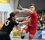 10.12.2017, Krems, Handball, Handball Liga Austria, HLA, GD, UHK Krems, HSG Graz,<br>MORITZ Philipp, JOCHMANN Jakob<br><br><br>Copyright / www. sportfotos.at<br>Missongasse 21<br>A - 3500 Krems<br>zierlinger@sportfotos.at<br>www.sportfotos.at<br>Kremser Bank <br>BIC SPKDAT21XXX<br>IBAN AT392022800704000918<br>