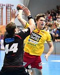 23.09.2017, Krems, Handball, Handball Liga Austria, HLA, GD, UHK Krems,  HT Schwaz,<br>LOCHNER Dario, JOCHMANN Jakob<br><br><br>Copyright / www. sportfotos. at<br>Missongasse 21<br>A - 3500 Krems<br>zierlinger@sportfotos.at<br>www.sportfotos.at<br>Kremser Bank <br>BIC SPKDAT21XXX<br>IBAN AT392022800704000918