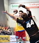 23.09.2017, Krems, Handball, Handball Liga Austria, HLA, GD, UHK Krems,  HT Schwaz, <br>JOCHMANN Jakob, LOCHNER Dario<br><br><br>Copyright / www. sportfotos. at<br>Missongasse 21<br>A - 3500 Krems<br>zierlinger@sportfotos.at<br>www.sportfotos.at<br>Kremser Bank <br>BIC SPKDAT21XXX<br>IBAN AT392022800704000918