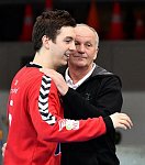 27.01.2018, Krems, Handball, Handball Liga Austria, HLA, Vorbereitung, UHK Krems, Dabas VSE KC,<br>DEIFL Florian, SZILAGYI Istvan<br><br><br>Copyright / www. sportfotos.at<br>Missongasse 21<br>A - 3500 Krems<br>zierlinger@sportfotos.at<br>www.sportfotos.at<br>Kremser Bank <br>BIC SPKDAT21XXX<br>IBAN AT392022800704000918<br>